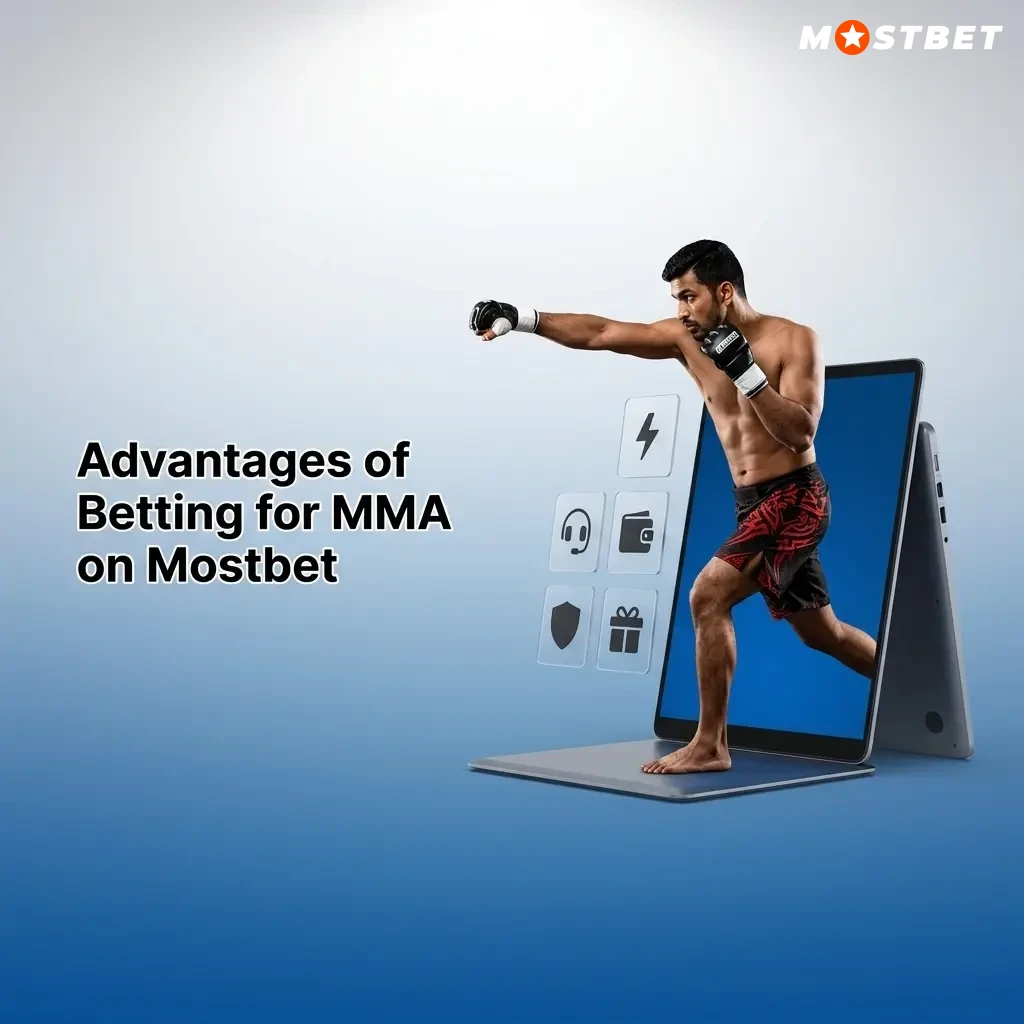 Mostbet MMA betting advantages including live markets, UFC odds, UPI payments, and mobile app access for Indian users