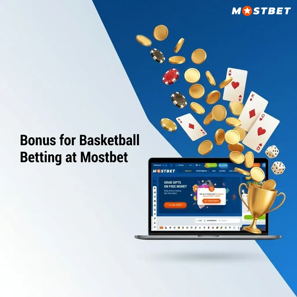 Mostbet welcome bonus for basketball betting on first deposit with wagering requirements and sports markets