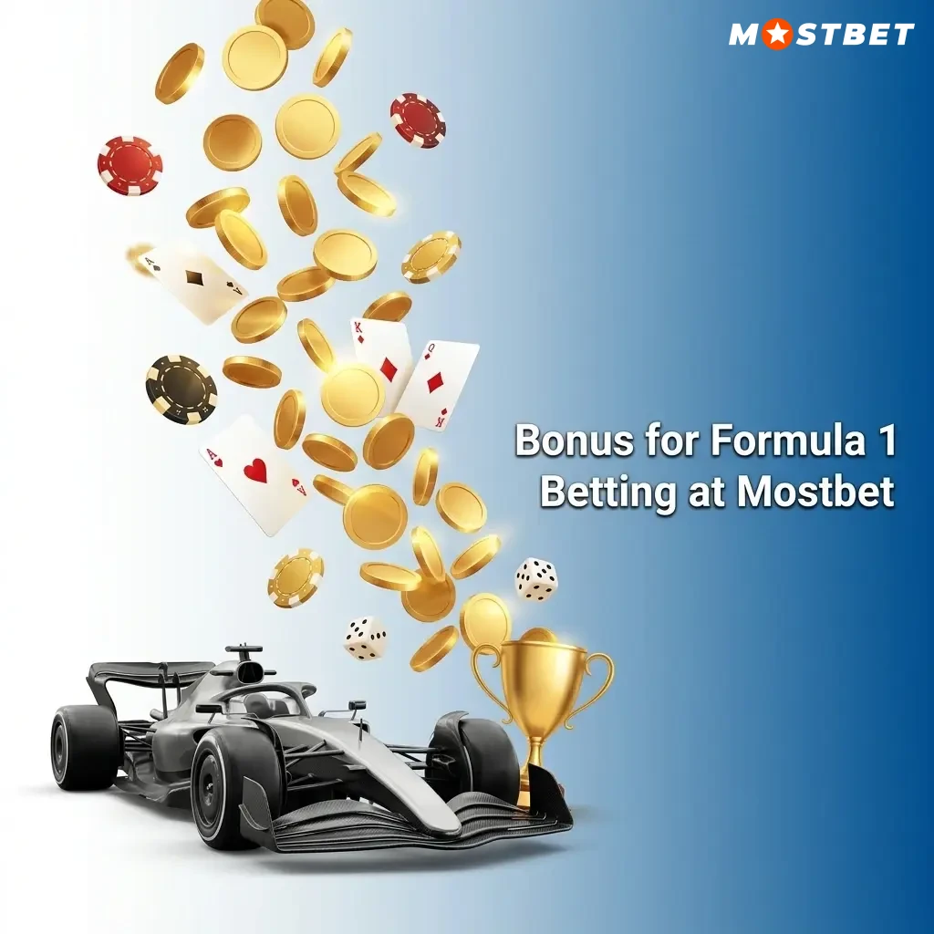 Mostbet India welcome bonus up to ₹25,000 for Formula 1 betting on races, qualifying and championships