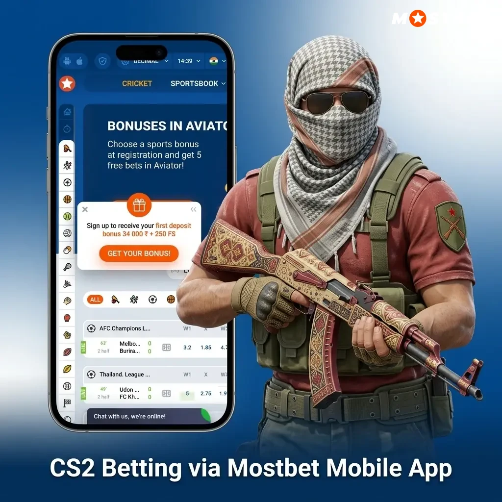 Mostbet mobile app CS2 betting guide for Android and iOS users in India