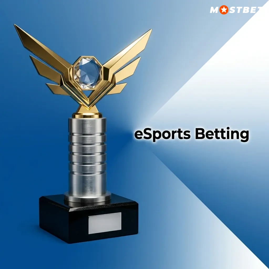 Mostbet eSports betting section covering Dota 2, CS2, StarCraft, and League of Legends with live and pre-match odds