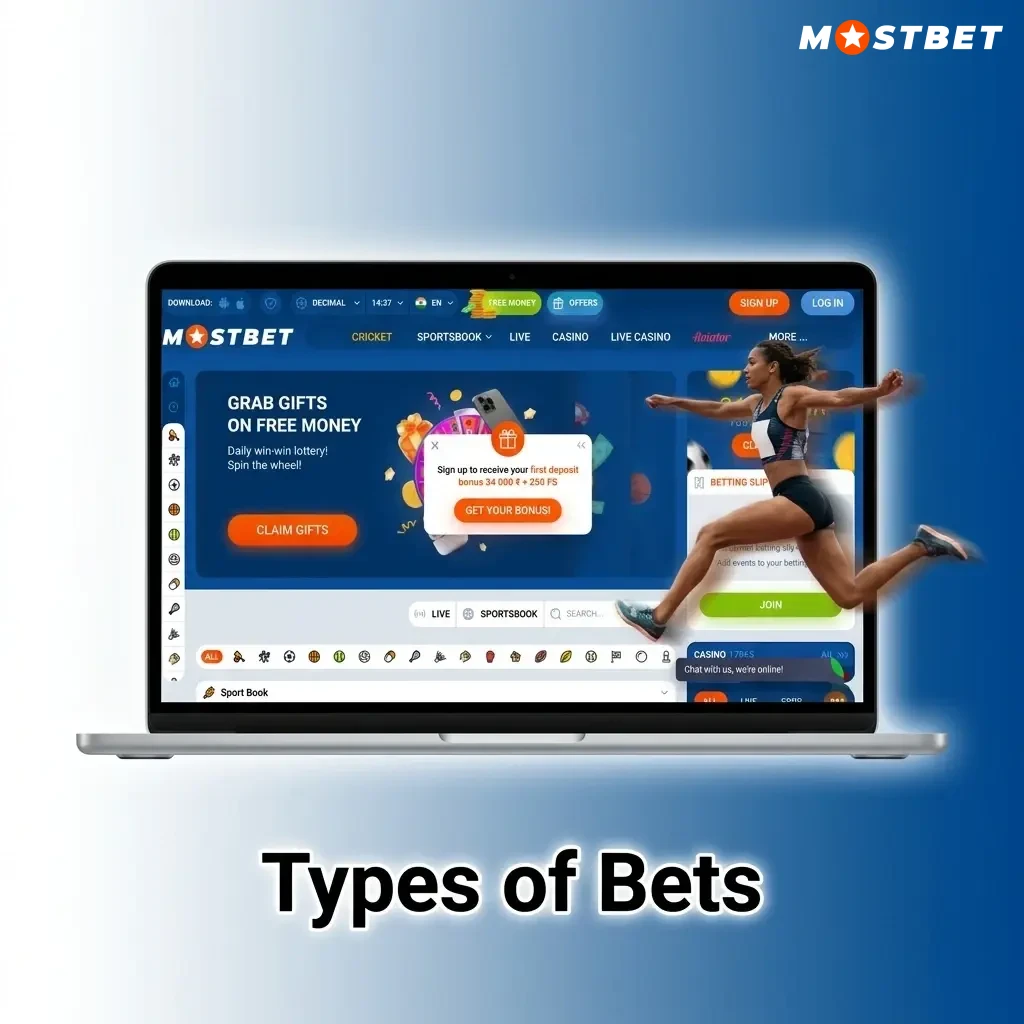 Types of bets explained: Single, Express, and System bets with rules, risk levels, and potential returns for all players.